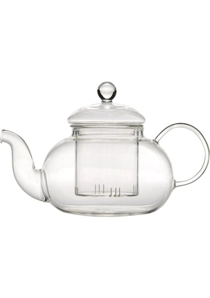 2x Isıya Dayanıklı Cam Çaydanlık Filtre Çay Seti Altı Kişilik Pot Borosilikat Pot 600ML (Yurt Dışından)