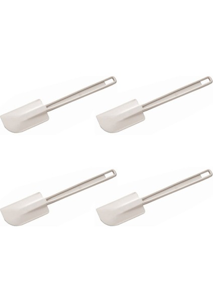 4x Kauçuk Uçlu Spatula 16IN 405MM Mutfak Pişirme Karıştırma Turner Gereçleri, Beyaz (Yurt Dışından)