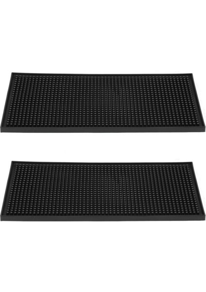 2x Kauçuk Servis Bar Mat Ağır Ev Bar ve Kauçuk Damla Paspaslar Kokteyl Barmen Çay Bardağı Kupa Seti (Yurt Dışından)