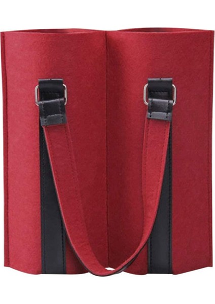 3x Kırmızı Şarap Çanta Kumaş 2 Şarap Şişesi Tote Çanta Taşıyıcı Keçe Şişe Hediye Saplı Keseler Şampanya Şişesi Kapağı Çanta (Yurt Dışından) modelleri