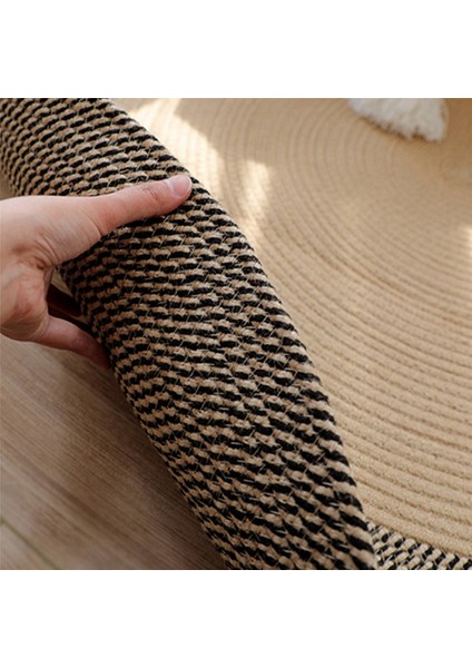 2x Japon Tarzı Dokuma Halı Yuvarlak Zemin Mat Basit Sehpa Paspaslar Yatak Odası Oturma Odası Kanepe Zemin Halıları (Yurt Dışından) modelleri