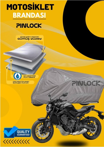 Honda Cb 650R Su Geçirmez Dayanıklı Motosiklet Brandası Miflonlu Kalın Premium Kumaş Clipsli