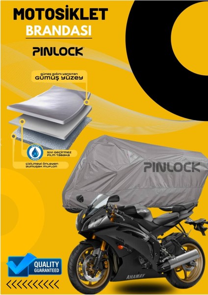 Yamaha R6 Su Geçirmez Dayanıklı Motosiklet Brandası Miflonlu Kalın Premium Kumaş Clipsli