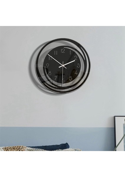 2x Oda Dekorasyonu Akrilik Duvar Saati Patlama Modelleri Minimalist Iskandinav Tarzı Şeffaf Saat (Yurt Dışından)
