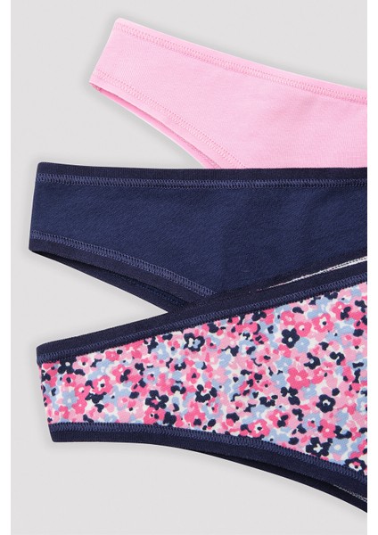 Bonbon Floral Çok Renkli 3lü Brazilian Külot