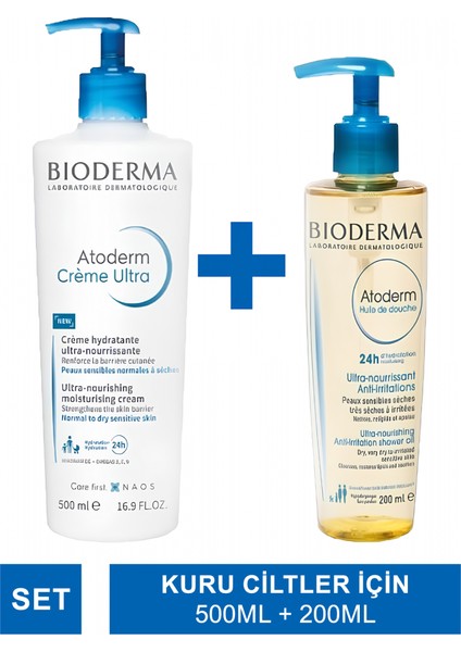 Atoderm Cream Ultra 500 Ml + Atoderm Shower Oil 200 Ml