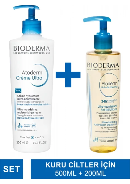 Atoderm Cream Ultra 500 Ml + Atoderm Shower Oil 200 Ml