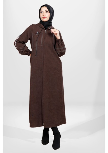 3800 Spor Kışlık Kahve Ferace modelleri