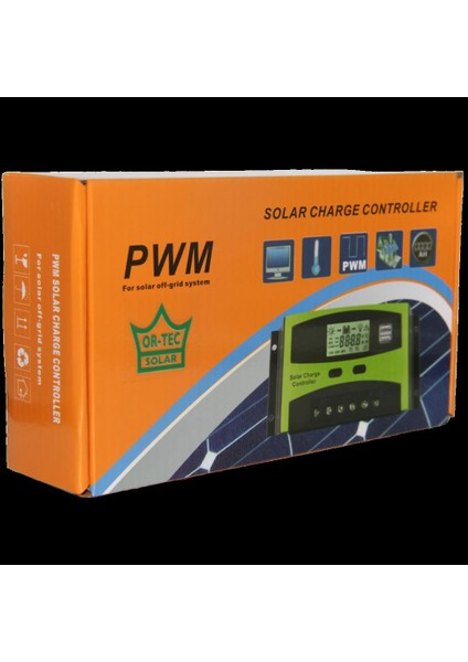 Ortec Solar 12/24V 40AH Pwm Şarj Kontrol Cihazı