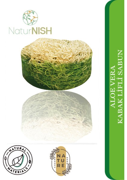 Doğal Yuvarlak Kabak Lifli Aloe Vera Özlü Sabun fiyatları