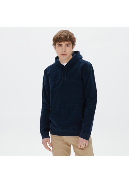 Nautıca Erkek Lacivert Standart Fıt Kapüşonlu Sweatshırt K37227T.4NV