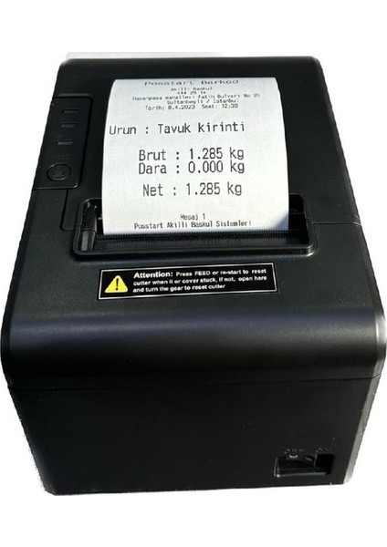 Pos Start Fiş Yazıcı Termal 80 mm Yemek Sepeti