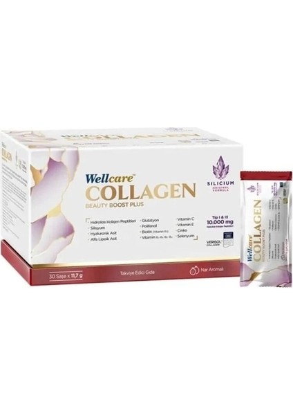 Collagen Beauty Boost Plus 10.000 Mg 30 Saşe Nar Aromalı
