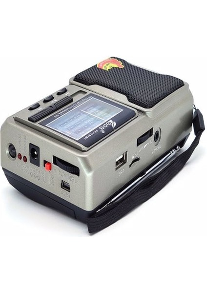 Deprem Çantasına Uygun Taşınabilir El Fenerli 8 Bandlı Radyo Bluetooth USB Tf Kart Destekli Fm Radyo fırsatları