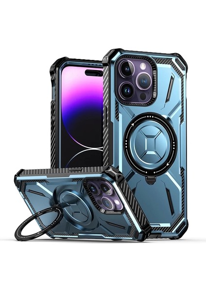 Apple iPhone 15 Pro Zırhın Manyetik Çekimi Cep Telefonu Kılıfı (Yurt Dışından)