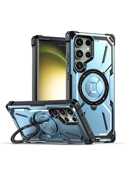 Samsung Galaxy S22 Ultra Zırhın Manyetik Çekimi Cep Telefonu Kılıfı (Yurt Dışından)