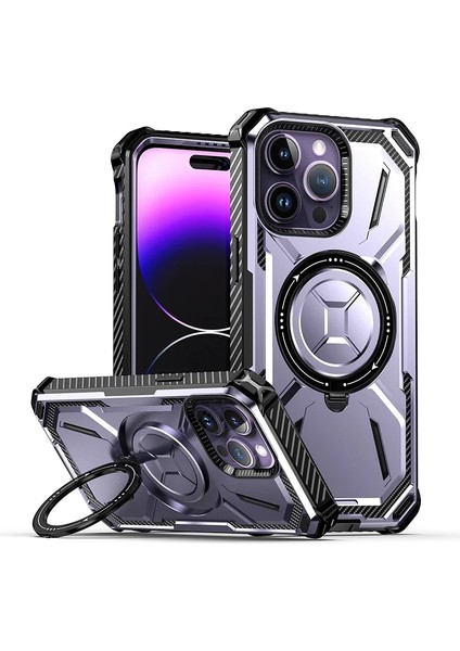 Apple iPhone 15 Pro Zırhın Manyetik Çekimi Cep Telefonu Kılıfı (Yurt Dışından)