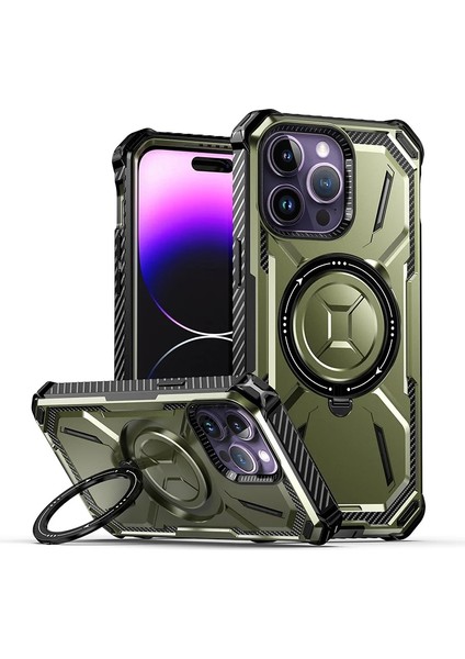 Apple iPhone 13 Pro Max Zırhın Manyetik Çekimi Cep Telefonu Kılıfı (Yurt Dışından)