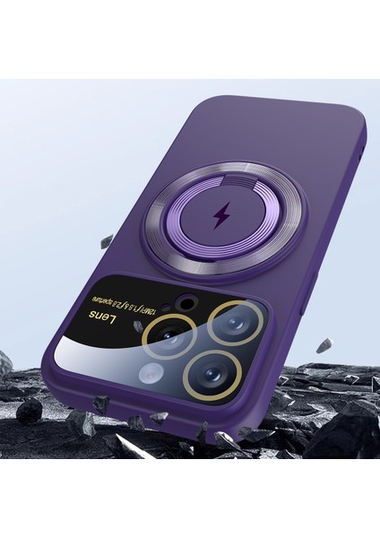 Apple iPhone 15 Pro Max Pencereler Manyetik Tutucu Cep Telefonu Kılıfı (Yurt Dışından)
