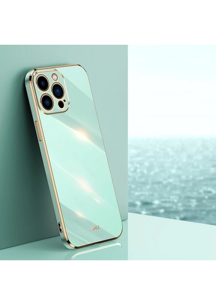 Apple iPhone 15 Pro 6d Elektrolizasyon Tpu Cep Telefonu Kılıfı (Yurt Dışından)