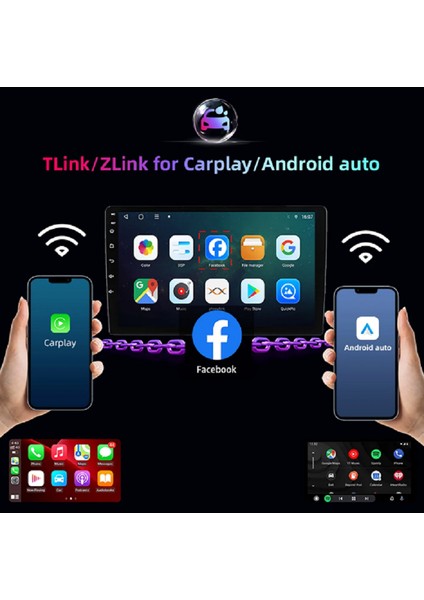 Volkswagen Tiguanandroid Multimedya Teyp 10.1 IPS Ekran 2+32 GB Carplay Araca Özel