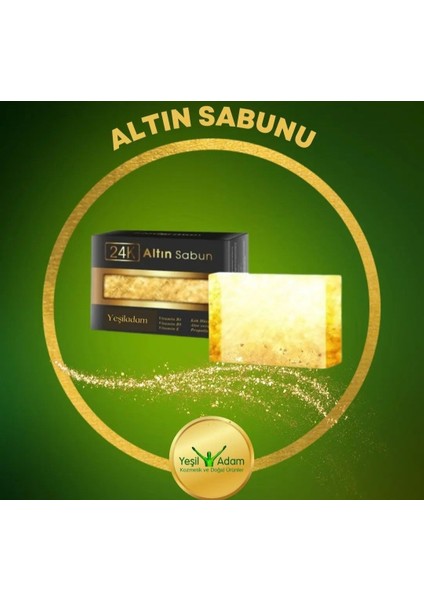 Altın Sabunu Doğal Bu Özel Sabun, Cildinize Doğal Bir Parlaklık ve Pürüzsüzlük Kazandırırken, Günlük Bakımınızı Lüks Bir Deneyime Dönüştürüyor fırsatları