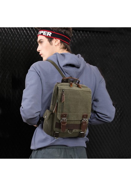 Vintage Sling Çanta Kanvas Crossbody Sırt Çantası Göğüs Çantası Omuz Çantası Kadınlar Için 12.17 Inç Tablet'e Uyar (Yurt Dışından) indirimleri