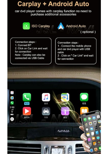 Volkswagen Tiguanandroid Multimedya Teyp 10.1 IPS Ekran 2+32 GB Carplay Araca Özel