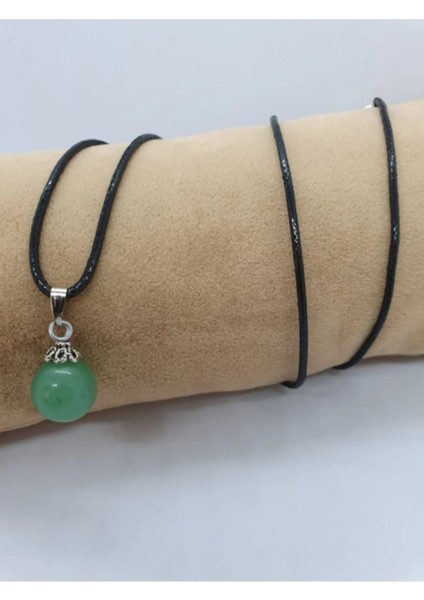 Sertifikalı Aventurin Taşı Kolye Orijinal Doğal Taş 10 mm