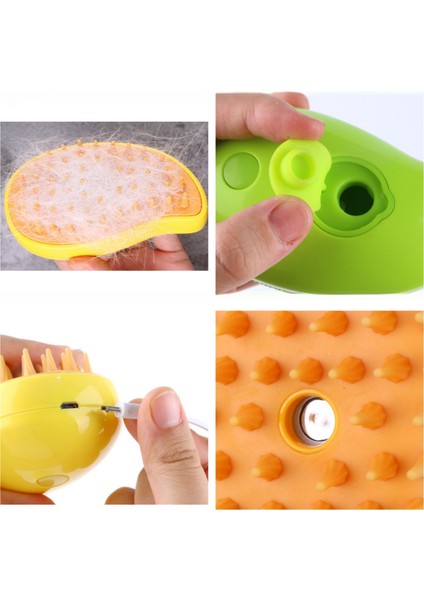 Lecheng Kedi ve Köpek Elektrikli Epilasyon Tarak Masaj Fırçası - Sarı (Yurt Dışından) modelleri