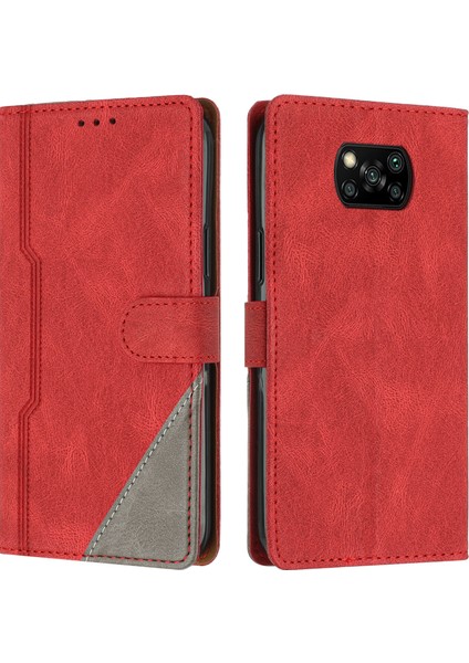 Xiaomi Poco X3/x3 Pro/x3 Nfc Flip Cover Cüzdan Telefon Kılıfı ile Uyumlu, Kart Yuvalı ve Kickstand Fonksiyonlu (Yurt Dışından)