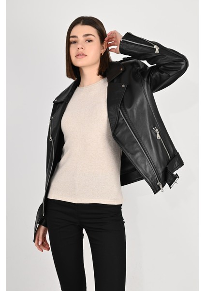 Kadın Deri Mont 8138OVZ modelleri