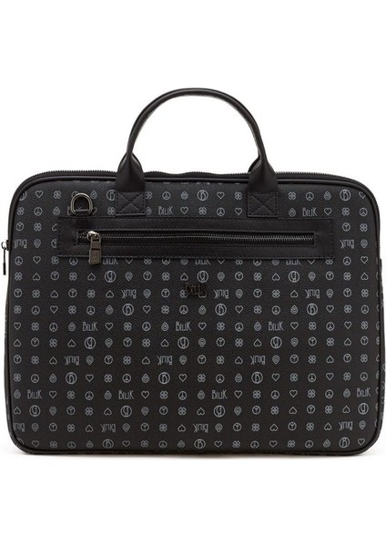 Monogram Siyah Unisex Laptop & Evrak Çantası RH09 Business-Mg