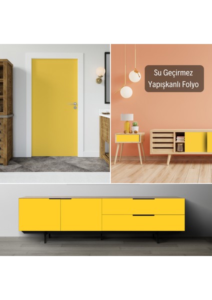 Düz Renkli Yapışkanlı Folyo, Su Geçirmez, Isıya Dayanıklı, Banyo, Yatak Odası, Mutfak Için Ev Dekoru, Dolap Yapışkanı, Duvar ve Mobilya Kaplama Folyosu, Kendinden Yapışkanlı Folyolar, Dekoros