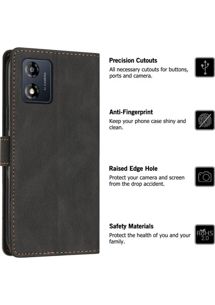 Motorola Moto E13 Flip Cover Cüzdan Telefon Kılıfı ile Uyumlu, Kart Yuvalı ve Kickstand Fonksiyonlu (Yurt Dışından) fırsatları