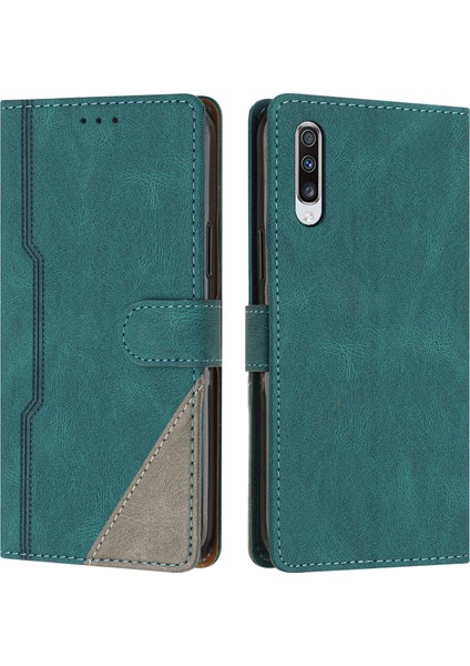 Samsung Galaxy A50/A50S/A30S Flip Cover Cüzdan Telefon Kılıfı ile Uyumlu, Kart Yuvalı ve Kickstand Fonksiyonlu (Yurt Dışından)
