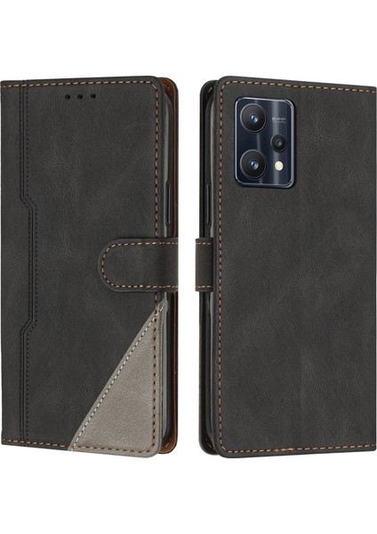 Realme 9 Pro Flip Cover Cüzdan Telefon Kılıfı ile Uyumlu, Kart Yuvalı ve Kickstand Fonksiyonlu (Yurt Dışından)