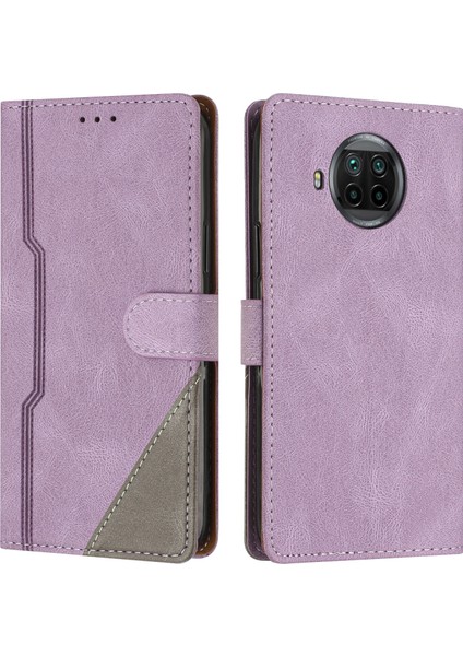 Xiaomi 10T Lite Flip Cover Cüzdan Telefon Kılıfı ile Uyumlu, Kart Yuvalı ve Kickstand Fonksiyonlu (Yurt Dışından)