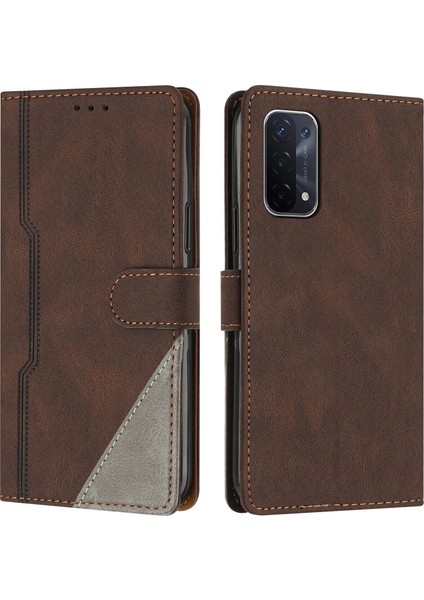 Oppo A74 5G/A54 5g Flip Cover Cüzdan Telefon Kılıfı ile Uyumlu, Kart Yuvalı ve Kickstand Fonksiyonlu (Yurt Dışından)