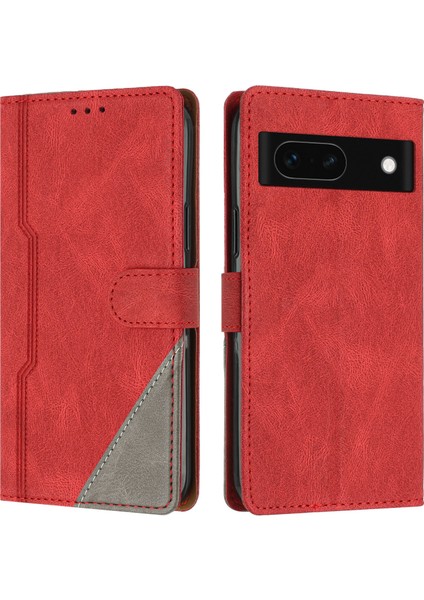Google Pixel 8A Flip Cover Cüzdan Telefon Kılıfı ile Uyumlu, Kart Yuvalı ve Kickstand Fonksiyonlu (Yurt Dışından)