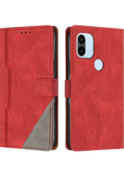 Xiaomi Redmi A1 Plus Flip Cover Cüzdan Telefon Kılıfı ile Uyumlu, Kart Yuvalı ve Kickstand Fonksiyonlu (Yurt Dışından)