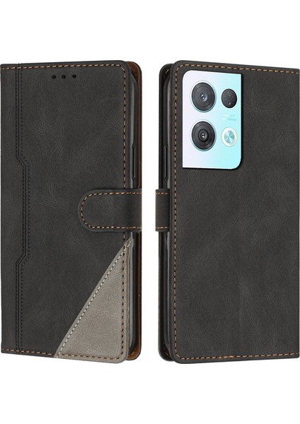 Oppo Reno 8 Pro 5g Flip Cover Cüzdan Telefon Kılıfı ile Uyumlu, Kart Yuvalı ve Kickstand Fonksiyonlu (Yurt Dışından)
