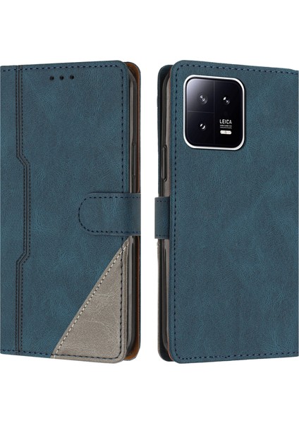 Xiaomi 13 Pro Flip Cover Cüzdan Telefon Kılıfı ile Uyumlu, Kart Yuvalı ve Kickstand Fonksiyonlu (Yurt Dışından)