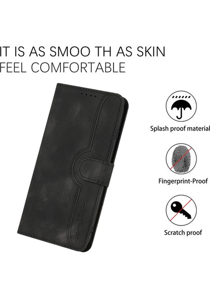 Ile Uyumlu iPhone 12 Pro Max Dahili Mıknatıs Kapaklı Premium Pu Deri Cüzdan Telefon Kılıfı (Yurt Dışından)