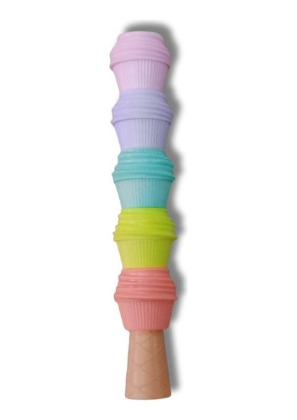Cupcake Desenli Yumurtlayan Fosforlu Kalem 5 Renk Sevimli Fosforlu Kalem