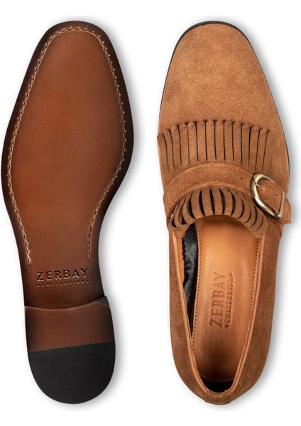 Neblina Püsküllü Mikrolight Taban Loafer Hakiki Deri Süet Erkek Klasik Ayakkabı, Monkstrap fırsatları