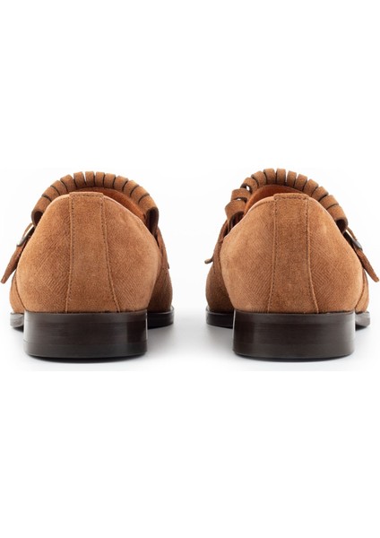 Neblina Püsküllü Mikrolight Taban Loafer Hakiki Deri Süet Erkek Klasik Ayakkabı, Monkstrap indirimleri