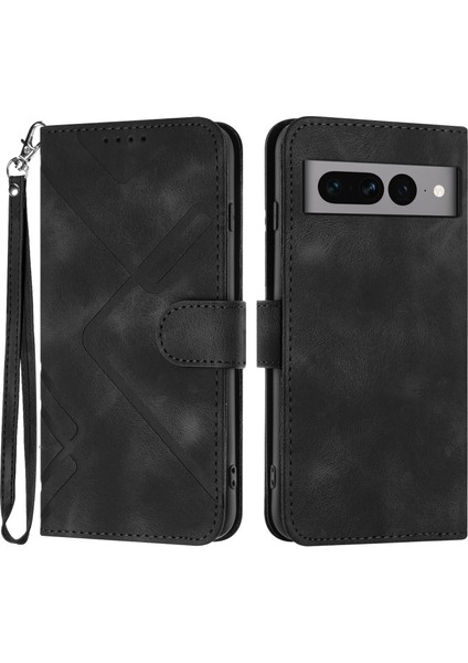 Durumda Google Pixel 7 Proiçin Kılıf Kapaklı Cüzdan Pu Deri Manyetik Telefon Kılıfı Kart Yuvası Standlı (Yurt Dışından)