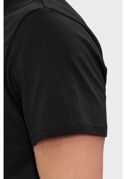 Pamuklu Slim Fit Bisiklet Yaka T Shirt Erkek T Shirt DM0DM18263 Bds