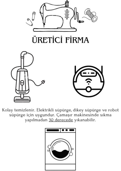 Yıkanabilir Kaymaz Taban Bambu Pamuk Dokuma Halı Renki Seksek ve Gökkuşağı Desenli Çocuk Halısı